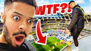 IMPOSSIBLE FOOTBALL TRICK SHOT FROM THE SKY!!!! **MOST DANGEROUS CHALLENGE EVER** ️