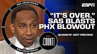 'ABSOLUTELY PATHETIC': Stephen A. calls Nuggets-Suns G6 a 'comedy show' at halftime | NBA Countdown