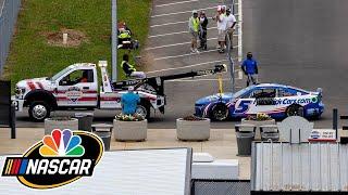 NASCAR investigating damage from Kyle Larson's car after Ryan Preece crash | Motorsports on NBC