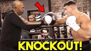 *LEAKED* TOMMY FURY OPEN WORKOUT WITH SUGAR HILL to *КNОСКОUТ* JAKE PAUL - HEAVY BAG, W/ TYSON FURY
