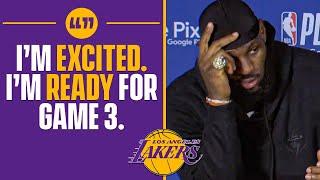 LeBron James CAN'T WAIT To Play A Playoff Game In Front Of Lakers Fans' At Home I CBS Sports