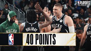 Jrue Holiday (21) & Brook Lopez (19) Combine For 40PTS IN THE 1ST HALF Of Game 2!  | April 19, 2023