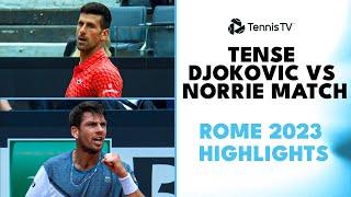 Novak Djokovic vs Cam Norrie TENSE Match | Rome 2023 Highlights