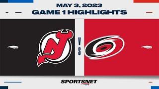 NHL Game 1 Highlights | Devils vs. Hurricanes - May 3, 2023