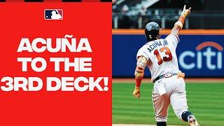 OH MY!! Ronald Acuña Jr. CRUSHES a homer to the 3rd deck!
