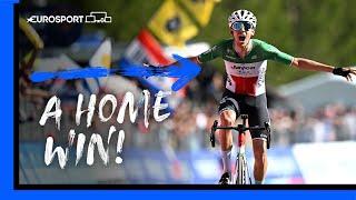 Italy's Filippo Zana Snatched Stage 18 Win At Giro d'Italia After Nail-Biting Finish! | Eurosport