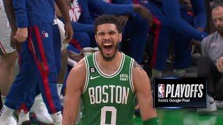 RAINING 3-POINTERS  Celtics take COMMANDING 21-point lead over 76ers