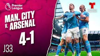 Highlights & Goals | Manchester City v. Arsenal 4-1 | Premier League | Telemundo Deportes