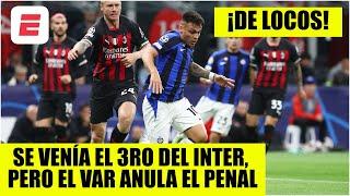 El VAR le ANULA penal al Inter ante Milan por PILETAZO de Lautaro Martinez | Champions League