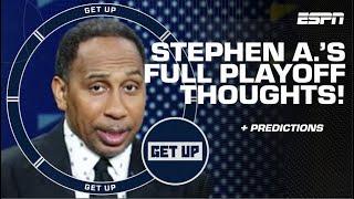 Stephen A. rocked BLUE & ORANGE all weekend long for his Knicks!  | Get Up