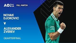 Novak Djokovic v Alexander Zverev Full Match | Australian Open 2021 Quarterfinal