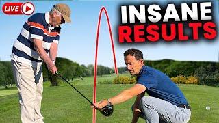 Small changes to golf swing bring JAW DROPPING Results - Live Golf Lesson