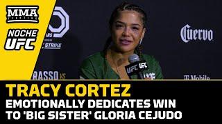 Tracy Cortez Emotionally Dedicates Win To 'Big Sister' Gloria Cejudo's Passing | Noche UFC