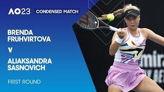 Brenda Fruhvirtova v Aliaksandra Sasnovich Condensed Match | Australian Open 2023 First Round