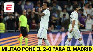 GOL DEL REAL MADRID. Militao marca el 2-0 vs Celta y tranquiliza al Bernabéu | La Liga
