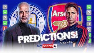 PREDICTING Arsenal and Man City's remaining Premier League fixtures!
