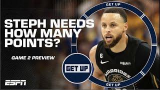 Steph Curry needs ___ PTS for the Warriors to win Game 2  JWill & CJ McCollum respond! | Get Up