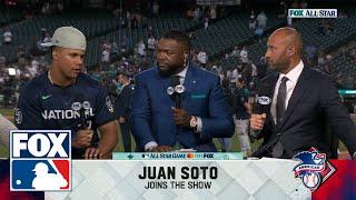 Padres' Juan Soto joins the 'MLB on FOX' crew after the NL defeated the AL in the 2023 All-Star Game