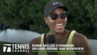 Taylor Townsend All Smiles After the Biggest Win of Her Career | 2023 Rome Second Round