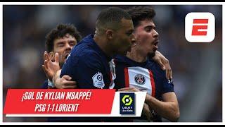BLOOPER Y GOL DE MBAPPÉ tras un regalo inexplicable de Mvogo. PSG empata 1-1 con Lorient | Ligue 1