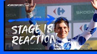 "NICE TO PAY HIM BACK" | Evenepoel, Vingegaard & Kuss React After Stage 18 Race | Vuelta a España