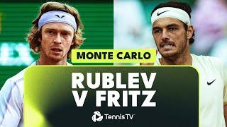 Andrey Rublev vs Taylor Fritz Semi-Final Highlights | Monte Carlo 2023