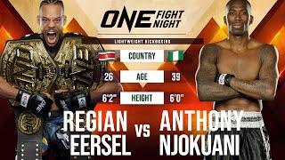 Regian Eersel vs. Anthony Njokuani | Kickboxing Full Fight Replay