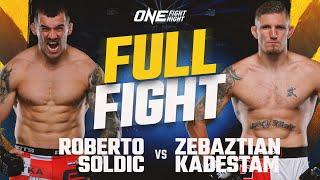 Roberto Soldic vs. Zebaztian Kadestam | ONE Championship Full Fight