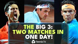 When Federer, Nadal & Djokovic Each Played TWICE In One Day! | Rome 2019 Highlights