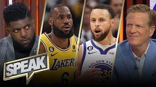LeBron, Lakers face Steph Curry & Warriors in Western Conference Semifinals | NBA | SPEAK