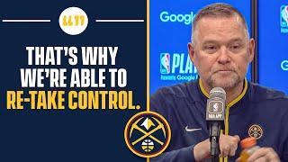 Michael Malone Says Jokic and Fans HELPED NUGGETS BOUNCE BACK After Losing Two Straight | CBS Sports