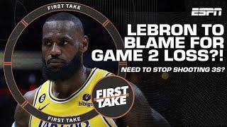 BLAMING LEBRON?! Does he need to stop shooting 3s?  | First Take