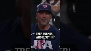 Trea Turner CAN'T BE STOPPED!  #shorts #USA #baseball #wbc #homerun