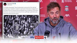 'The dressing room is NOT in a bad mood' | Klopp defends Salah's social post