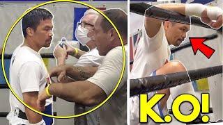 *LEAKED* MANNY PACQUIAO MOMENTS BEFORE К.О IN SPARRING SESSION ~UNSEEN FOOTAGE FOR MAYWEATHER, BENN~