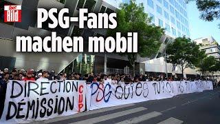 PSG-Fans protestieren gegen Messi & Neymar