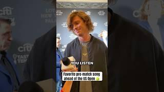 US Open stars reveal their favorite pump-up song #shorts
