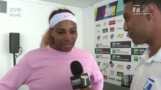 Tennis Channel 20th Anniversary: 2019 Rome Serena Williams & Prakash