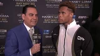 IT'S BEEN 4 YEARS IN THE MAKING | Haney Explains Why He Shoved Loma at Weigh-In