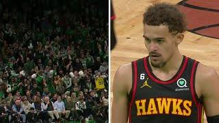Trae Young showered with 'OVERRATED' chants in Boston | NBA on ESPN