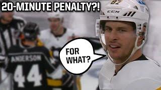 Sidney Crosby gets a game misconduct for doing nothing, a breakdown
