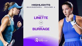 Magda Linette vs. Jodie Burrage | 2023 Guangzhou Round 1 | WTA Match Highlights