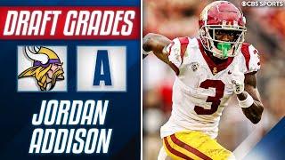 Vikings Take SPEEDY WR Jordan Addison Out Of USC With The 23rd Overall Pick I CBS Sports
