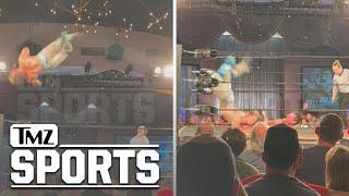 NWA Wrestler Jack Cartwheel Lands Awkwardly on Neck During Match | TMZ Sports
