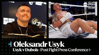 Oleksandr Usyk talks Tyson Fury, the low blow, and rematch with Daniel Dubois | #usykdubois presser