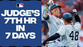 SEVEN HOMERS in SEVEN DAYS for Aaron Judge