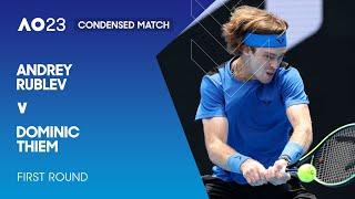 Andrey Rublev v Dominic Thiem Condensed Match | Australian Open 2023 First Round