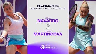 Emma Navarro vs. Tereza Martincova | 2023 Strasbourg Round 1 | WTA Match Highlights
