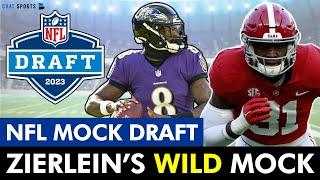 WILD 2023 NFL Mock Draft From Lance Zierlein Ft. Multiple Trades, Lamar Jackson & SURPRISE Picks