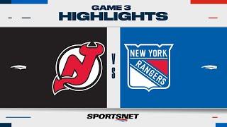 NHL Game 3 Highlights | Devils vs. Rangers - April 22, 2023